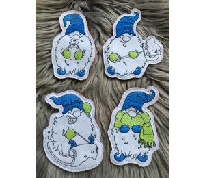 VORFREUDE Türchen Stickserie - ITH Stecker Winter Gnomes